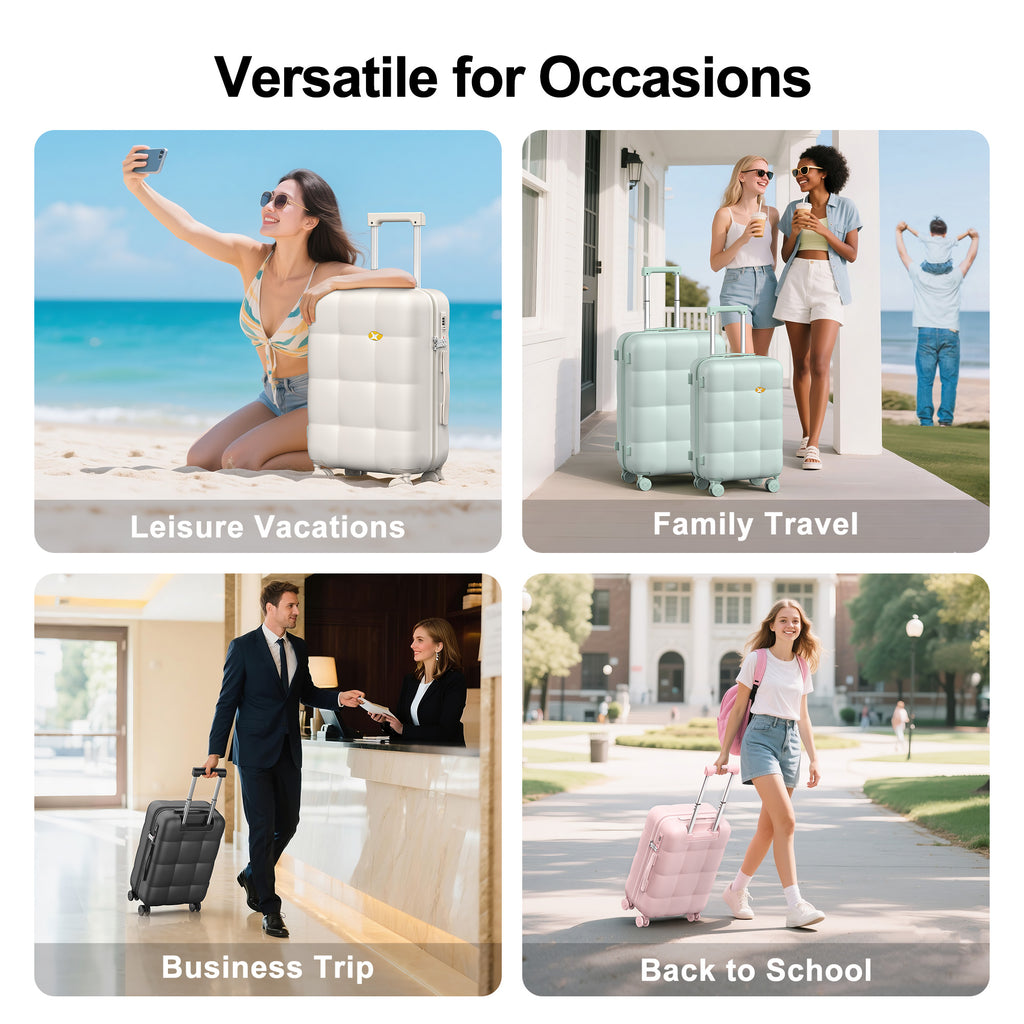 Premium Carry-On Luggage – Lightweight Polycarbonate Suitcase with TSA Lock