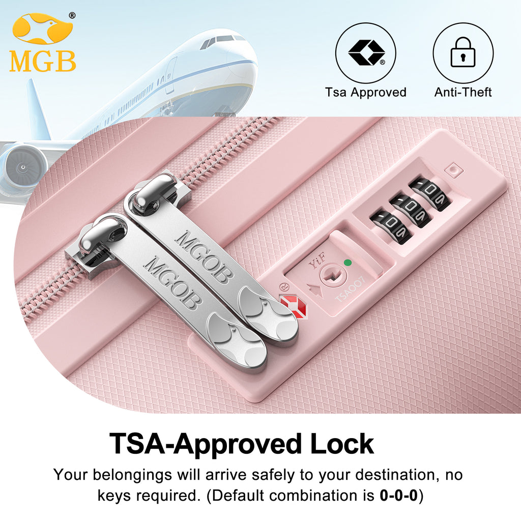 Premium Carry-On Luggage – Lightweight Polycarbonate Suitcase with TSA Lock