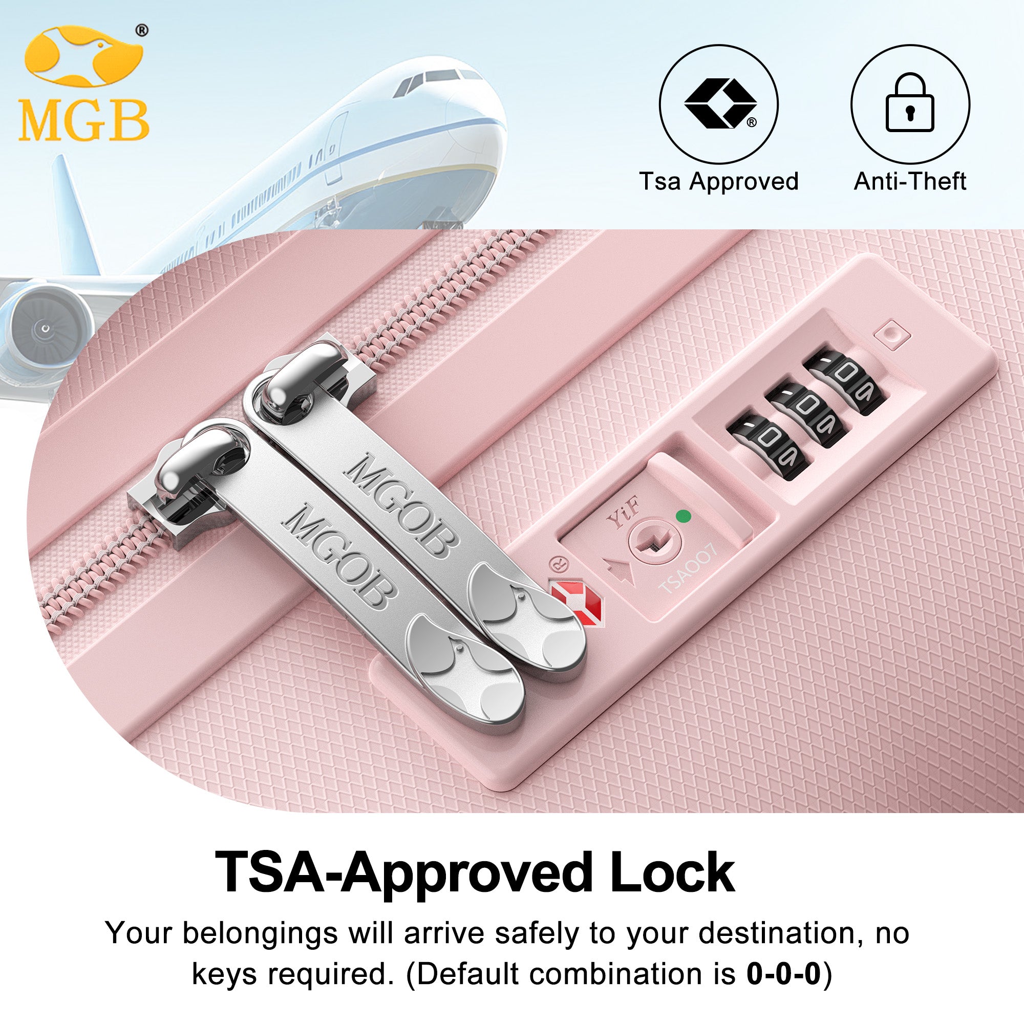 Premium Carry-On Luggage – Lightweight Polycarbonate Suitcase with TSA Lock