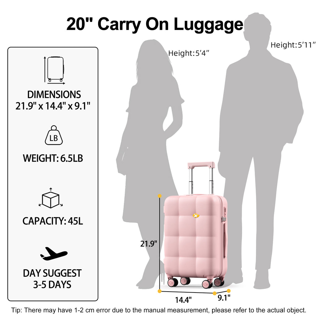 Premium Carry-On Luggage – Lightweight Polycarbonate Suitcase with TSA Lock